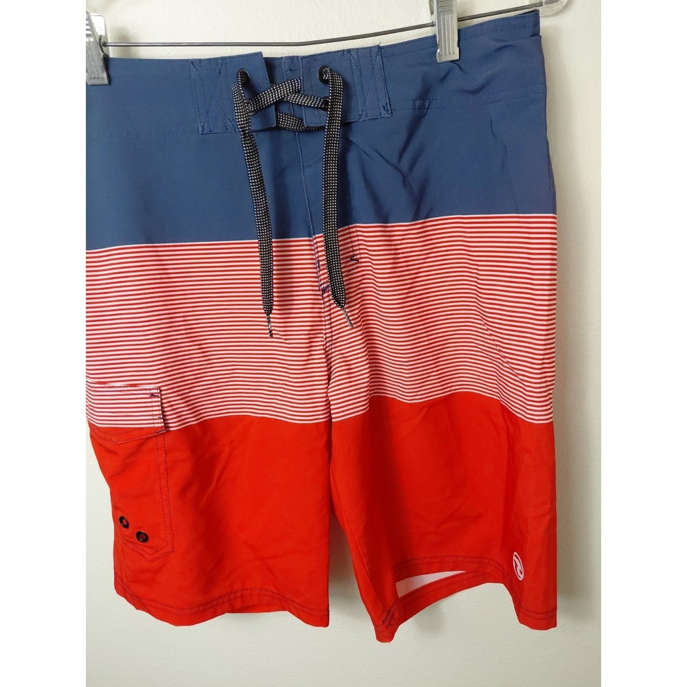 Ocean Current Patriotic Board Shorts Swim Trunks Stripes Sz 30  NWOT 4th Of July